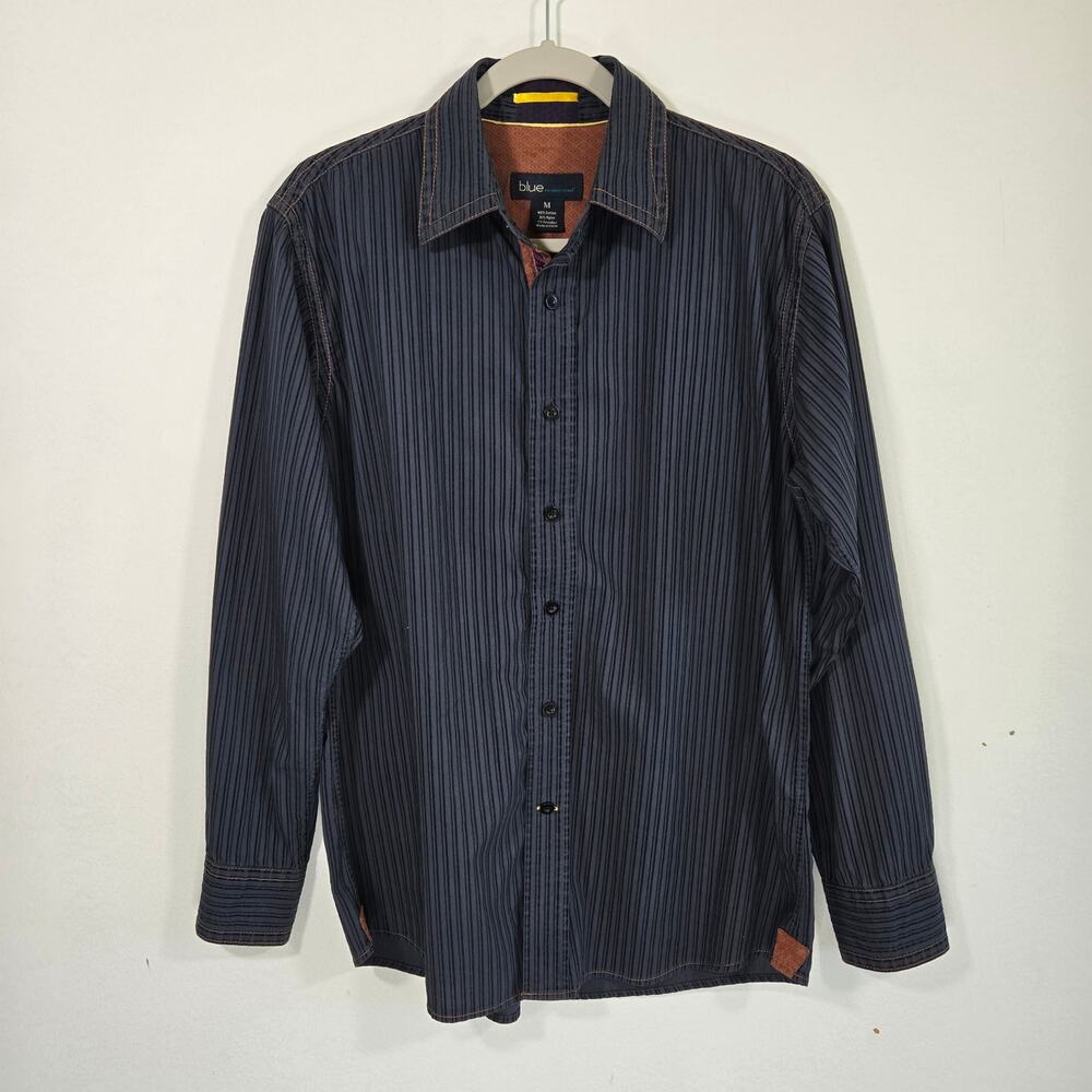Pronto Uomo BLUE Men's Shirt. Size Medium.